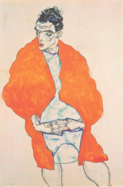 auto-retrato de Egon Schiele
